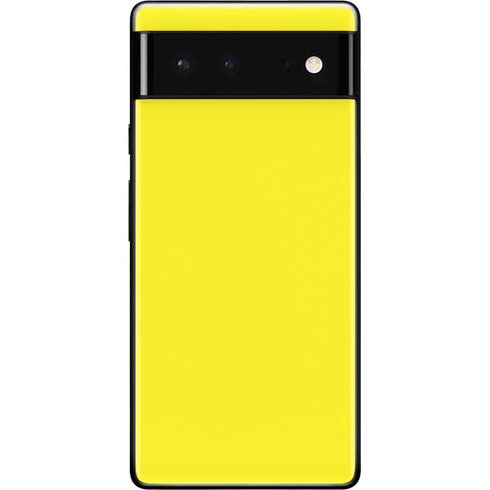 Yellow Solid Google Pixel 6 Skin